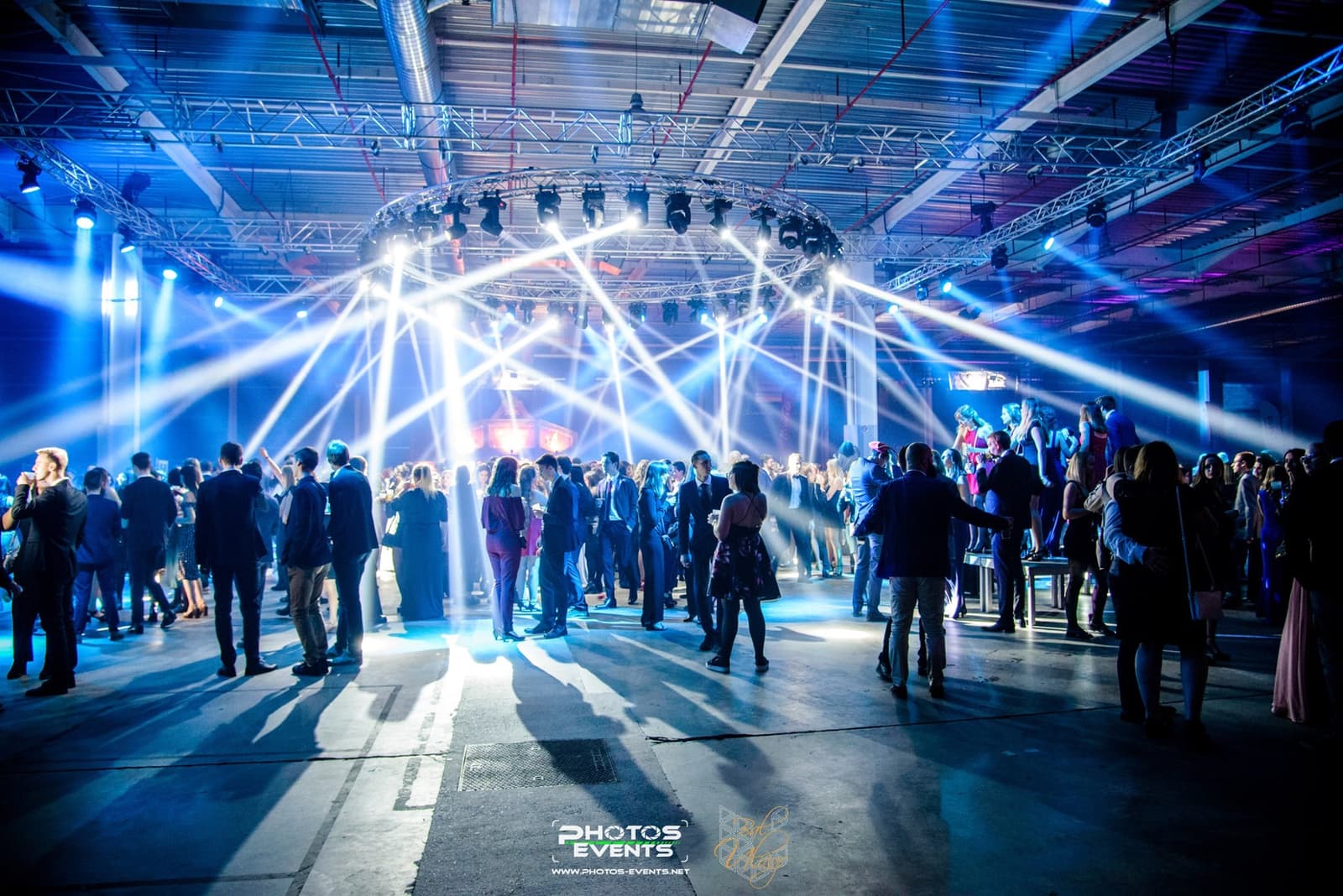 The great hall and its ring of lights